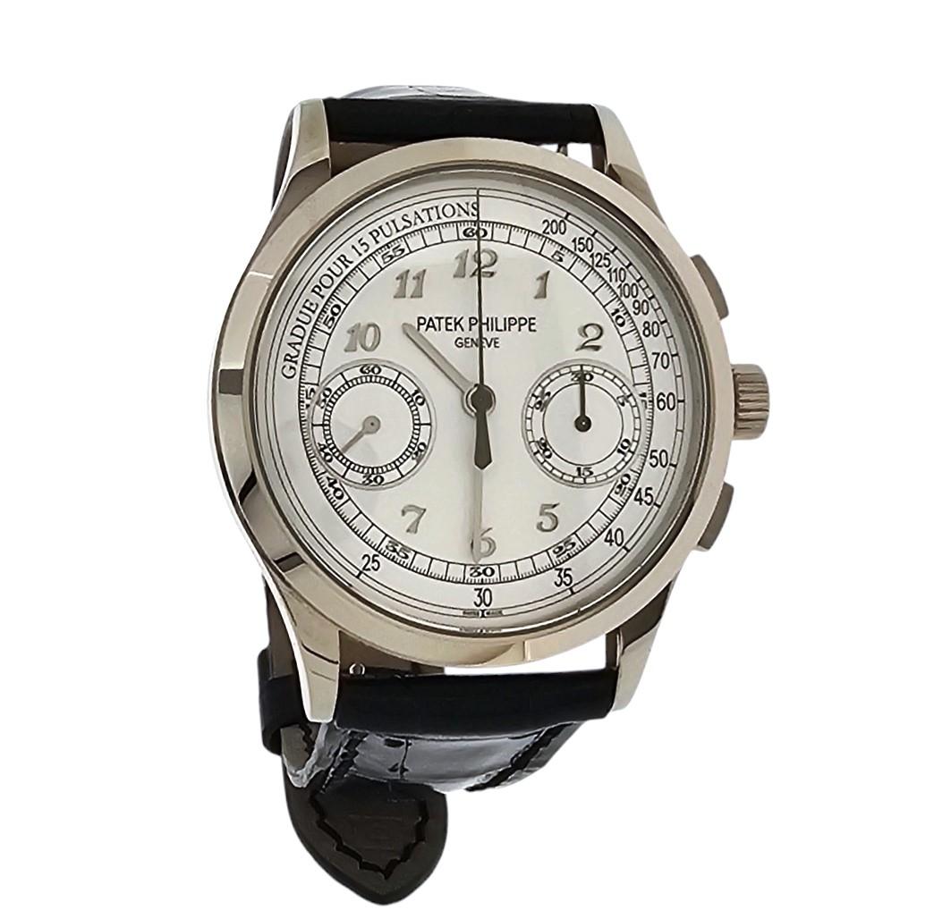 Patek Philippe Chronograph 5170G-001 manual-wind -39.5mm Circa 2017 Full Set For Sale 1
