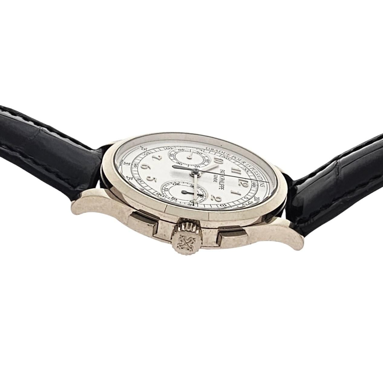 Patek Philippe Chronograph 5170G-001 manual-wind -39.5mm Circa 2017 Full Set For Sale 2