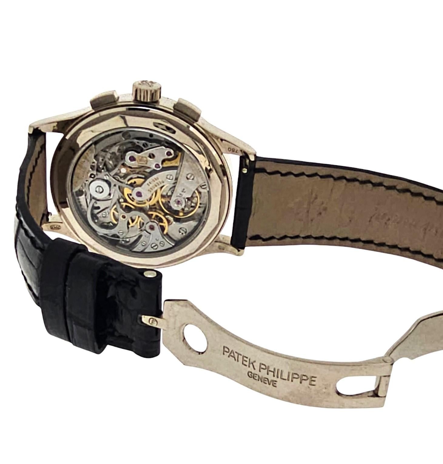 Patek Philippe Chronograph 5170G-001 manual-wind -39.5mm Circa 2017 Full Set For Sale 3