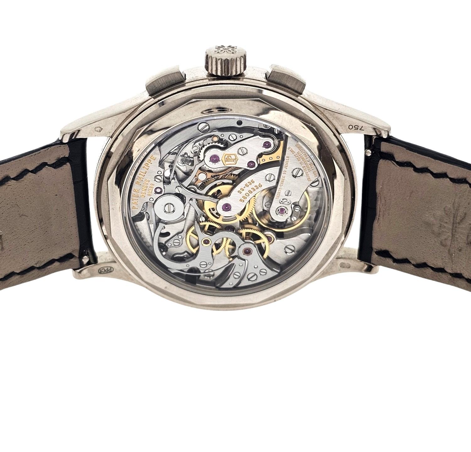 Patek Philippe Chronograph 5170G-001 manual-wind -39.5mm Circa 2017 Full Set For Sale 4