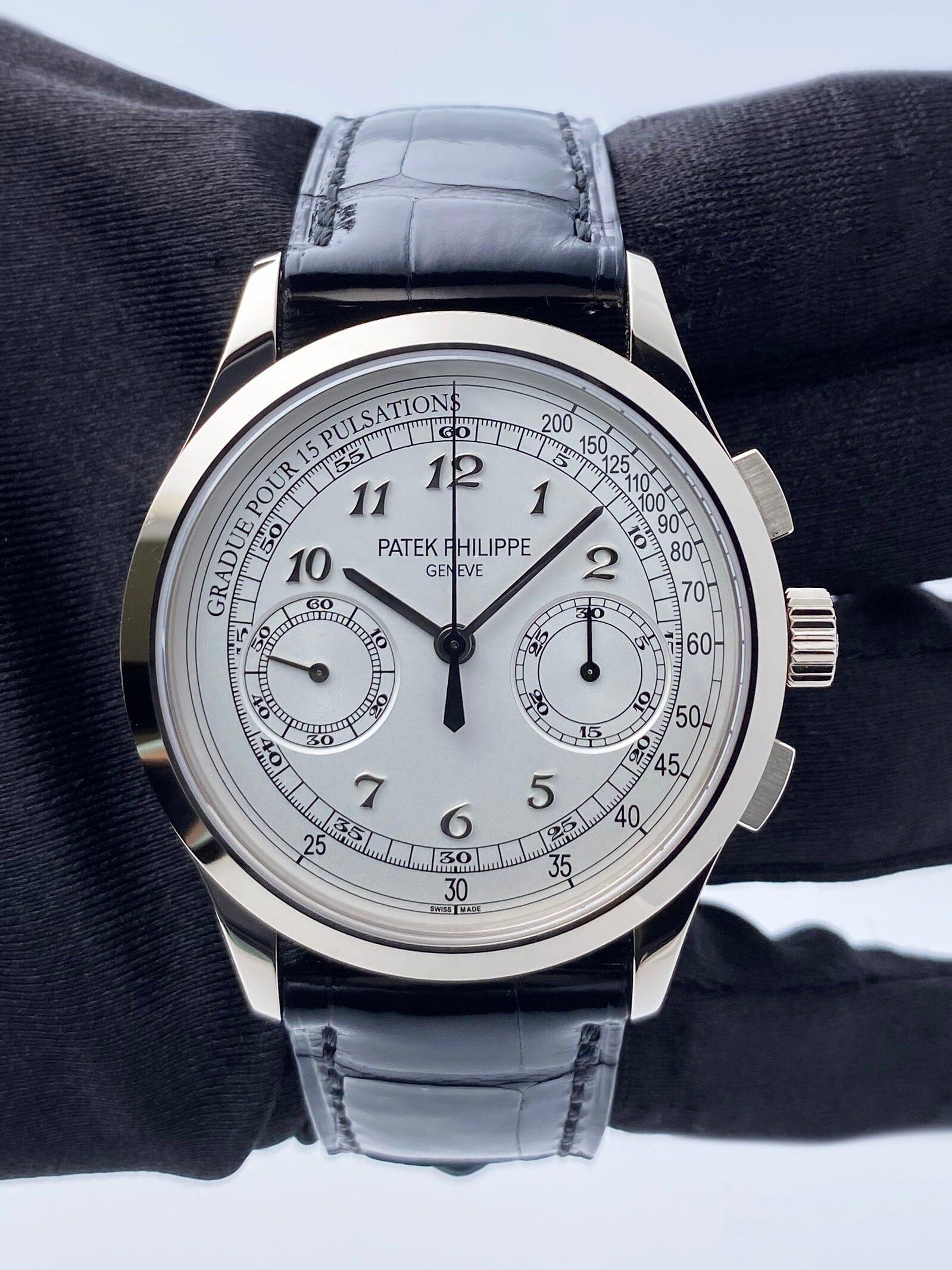 Patek Philippe Chronograph 5170G Silver Dial Mens Watch Box Papers For ...