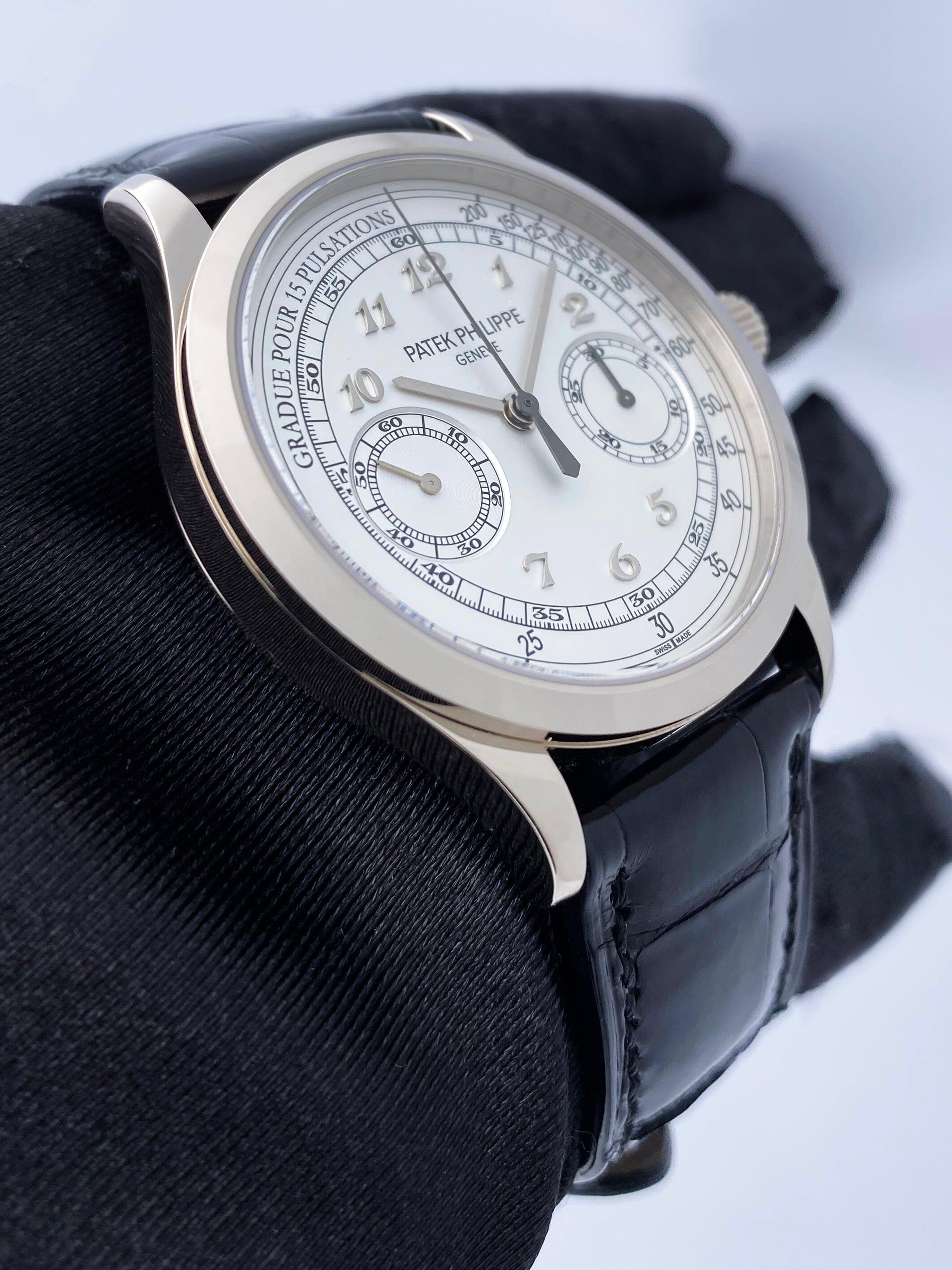 Patek Philippe Chronograph 5170G Silver Dial Mens Watch Box Papers For ...