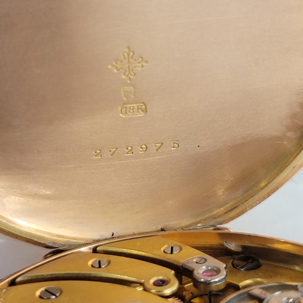 Patek Philippe Chronometro Gondolo 18k Gold Pocket Watch 1910s w Box RA184 6