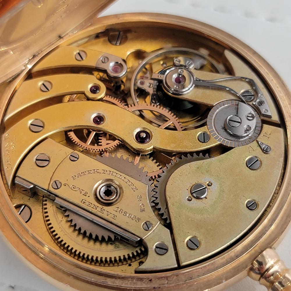Patek Philippe Chronometro Gondolo 18k Gold Pocket Watch 1910s w Box RA184 7