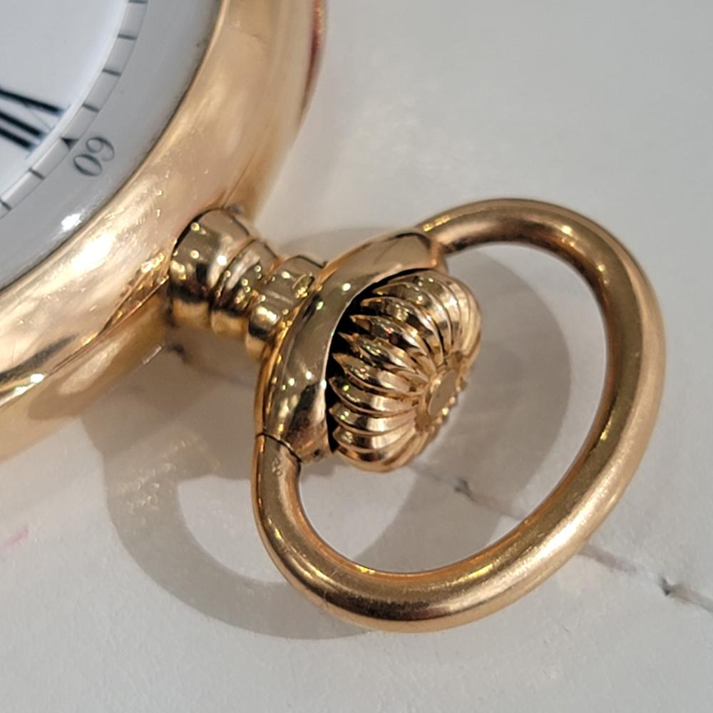 Patek Philippe Chronometro Gondolo 18k Gold Taschenuhr 1910er Jahre mit Schachtel RA184 im Zustand „Hervorragend“ in Beverly Hills, CA