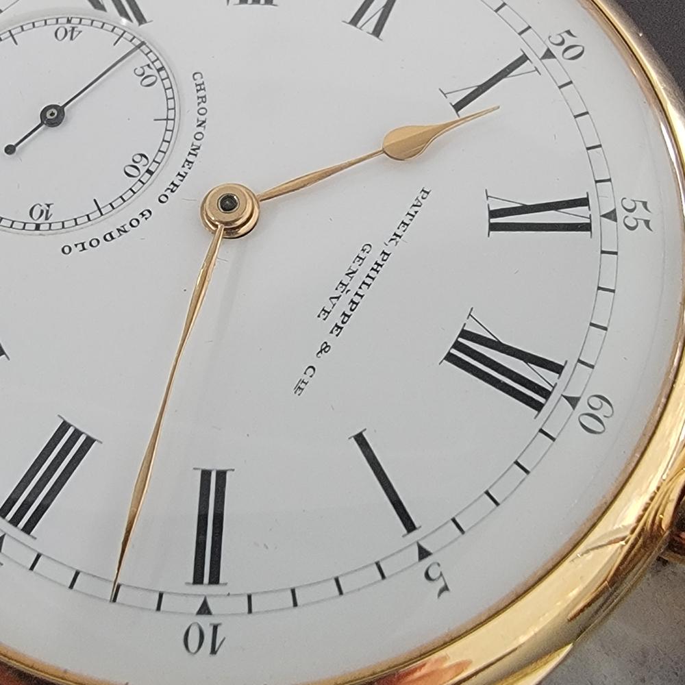 Art Nouveau Patek Philippe Chronometro Gondolo 18k Gold Pocket Watch wbox c1910s RA184