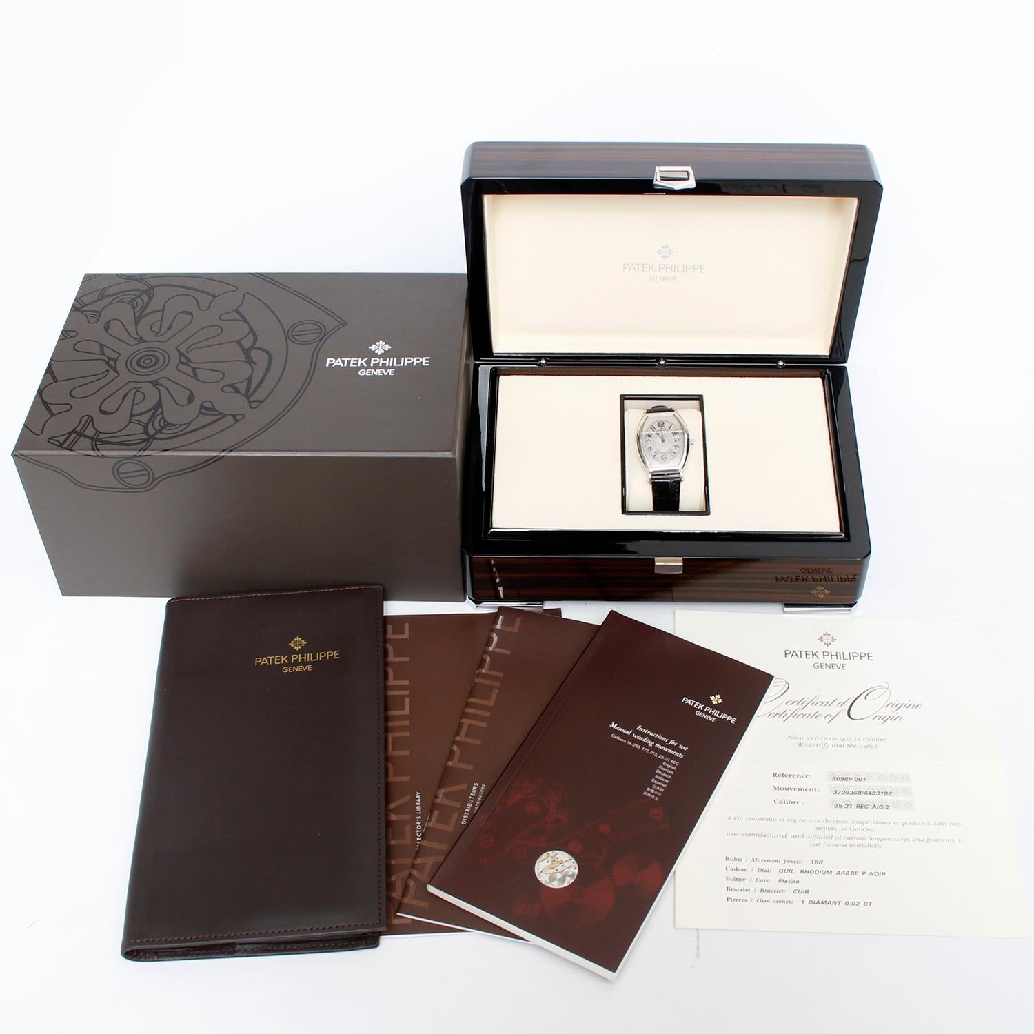 Patek Philippe Chronometro Gondolo Platinum Men's Watch  5098 P (or 5098P) 4