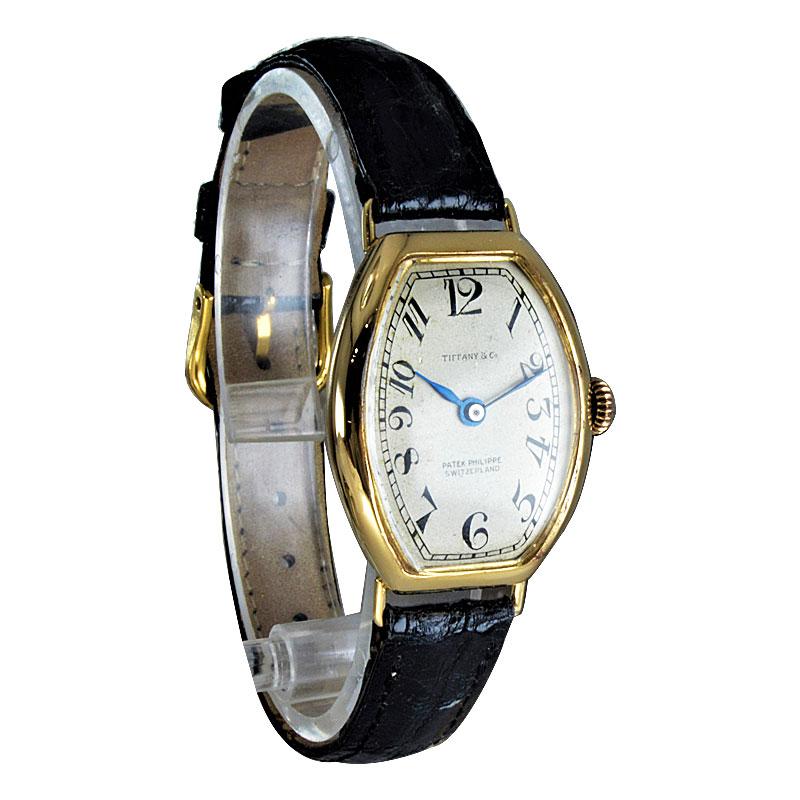 Patek Philippe & Cie. 18 Karat Yellow Gold Gondolo Style from 1918 with Archival 4