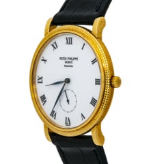 Patek Philippe Classic Calatrava 3919J-001 18K Yellow Gold White Dial Box&P