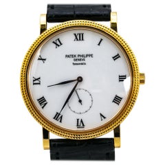 Patek Philippe Classic Calatrava 3919J-001 18K Yellow Gold White Dial Box&P