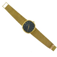 Patek Philippe Classic Ellipse 3879/2J 18 Karat Gold Blue Dial Watch, Papers