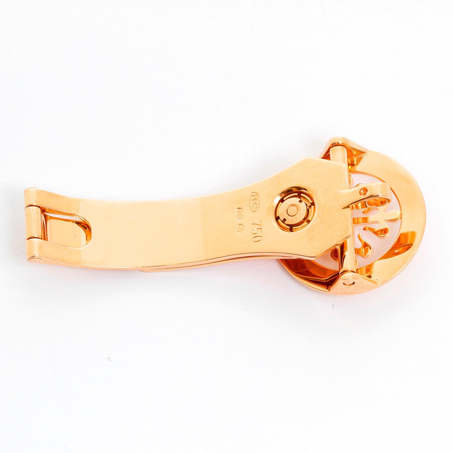 Patek Philippe & Co. 18K Rose Gold Deployant Buckle (14 mm ) - Brand new original Patek Philippe & Co. 18K Rose Gold buckle. Will fit a 14 mm strap.