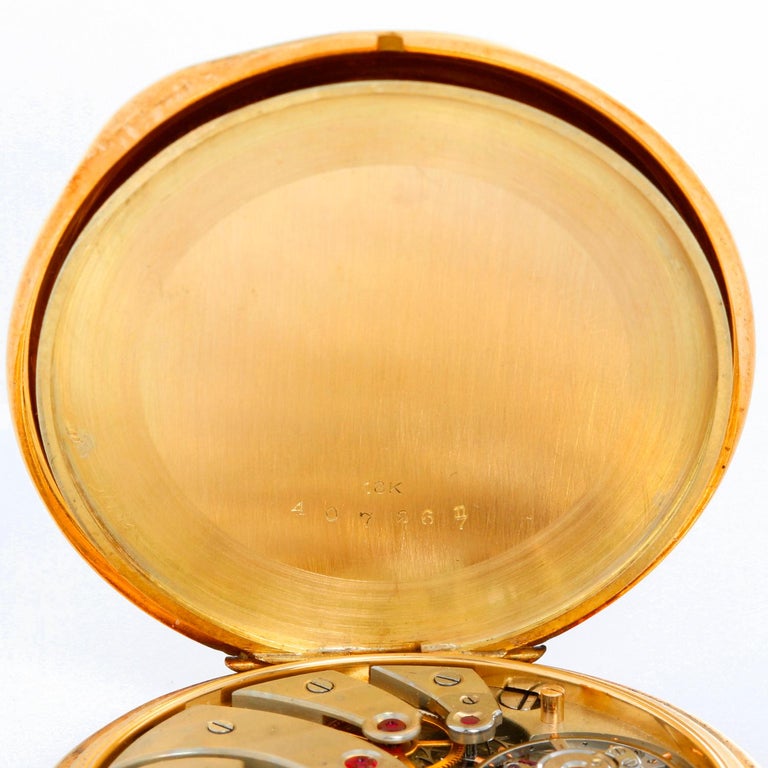 Patek Philippe and Co. 18 Karat Gold Art Deco Open Face Pocket Watch ...