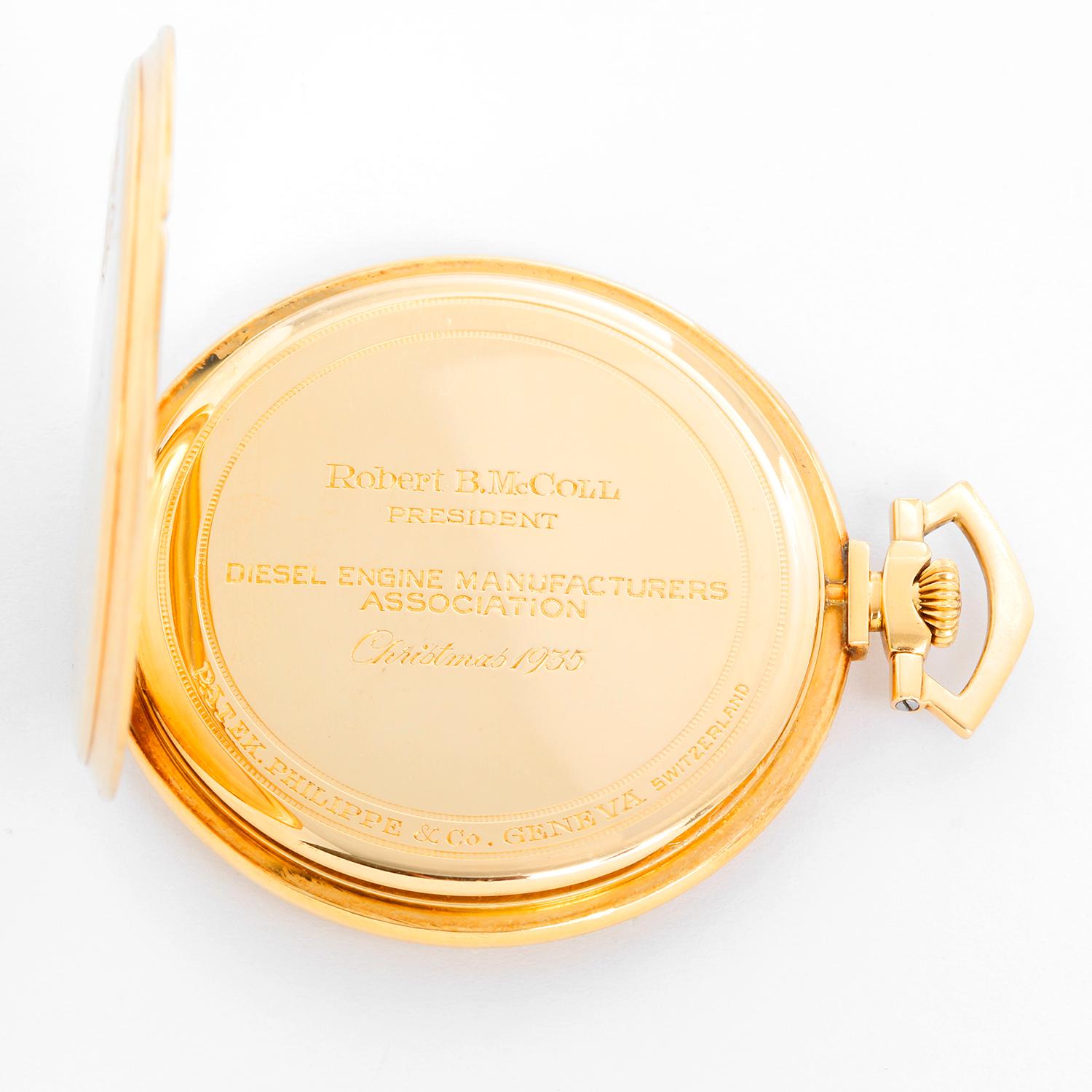 Patek Philippe & Co. 18 Karat Gold Art Deco Open Face Pocket Watch 2