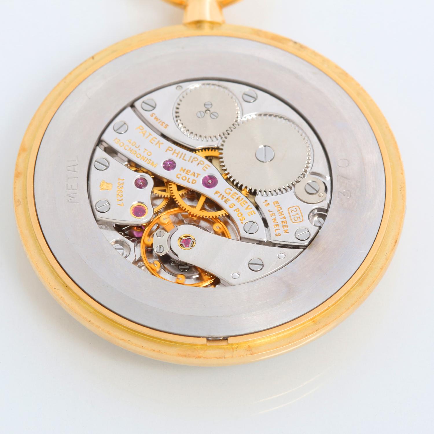 Men's Patek Philippe & Co. 18k Gold Open Face Pendant Pocket Watch Ref. 917