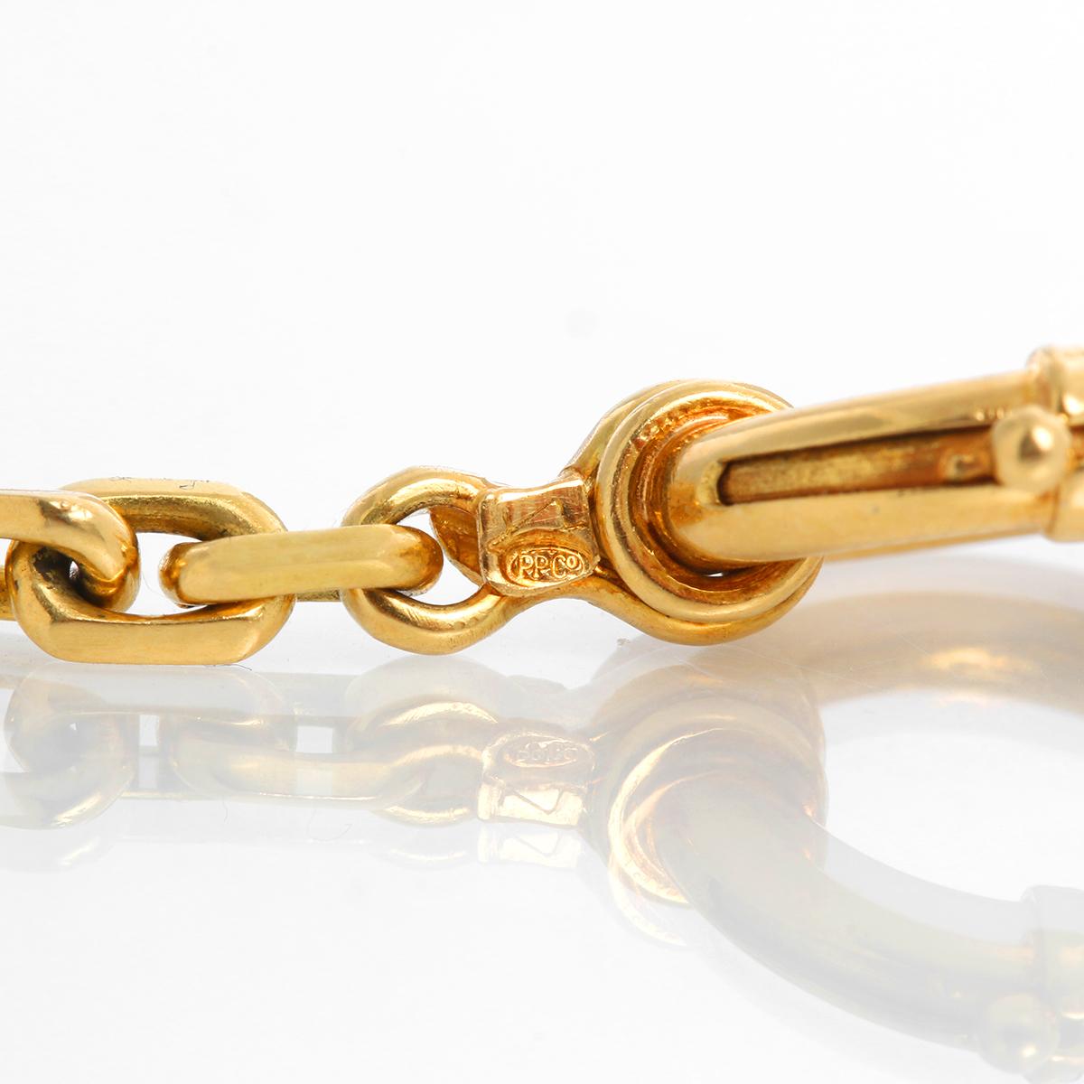 Patek Philippe & Co. 18k Yellow Gold Pocket Watch Chain In Excellent Condition In Dallas, TX