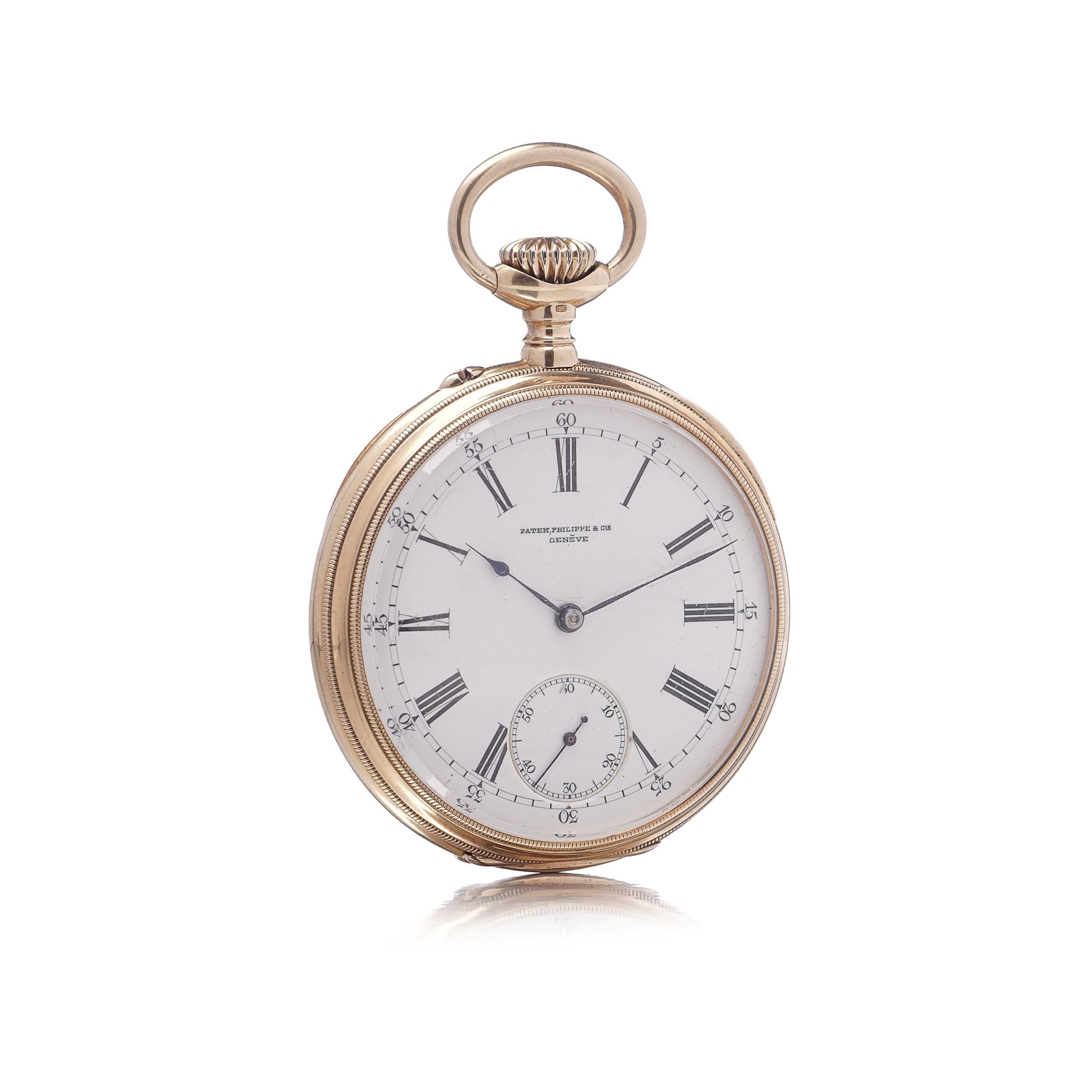 Patek Philippe & Co. 18kt Yellow Gold Pocket Watch with Minute Repeater For Sale 8