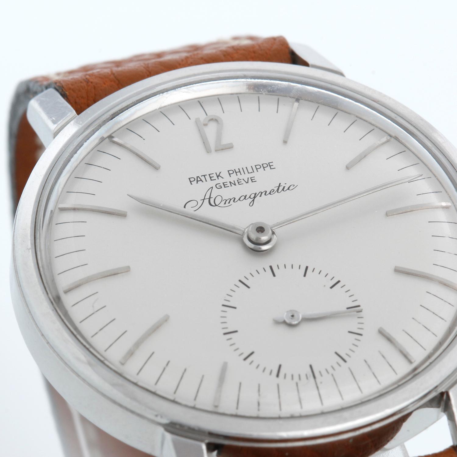 Patek Philippe & Co. Stainless Steel Ref 3417 ' Amagnetic ' Watch 11