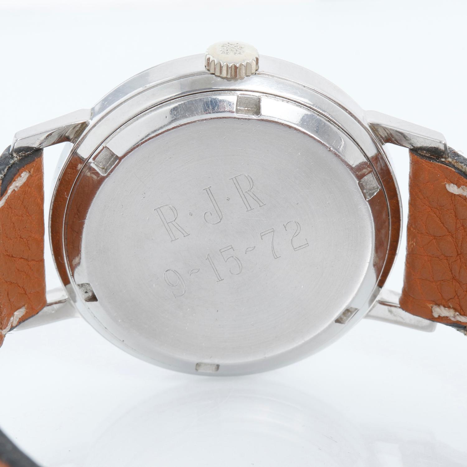 Patek Philippe & Co. Stainless Steel Ref 3417 ' Amagnetic ' Watch For Sale 1