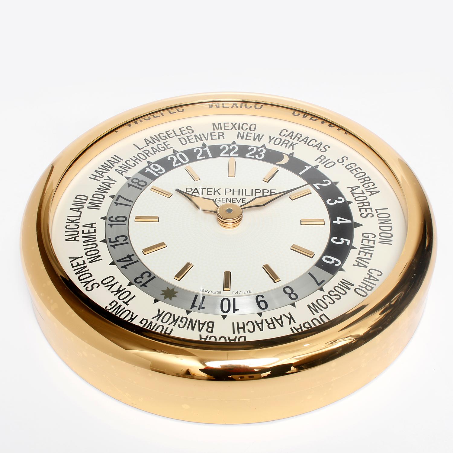 Patek Philippe & Co. World Time, Hours of The World Clock In Excellent Condition In Dallas, TX