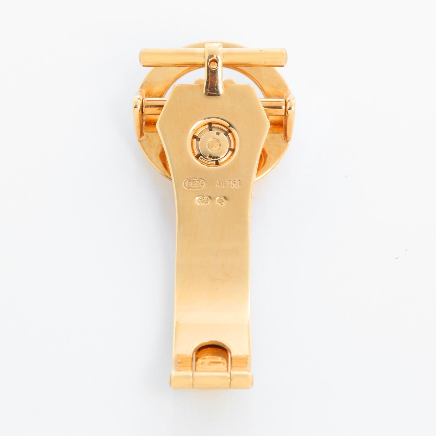 Patek Philippe & Co. Yellow Gold Deployant Buckle (16 mm ) - will fit a 16 mm strap. Hallmarked. Pre-owned.