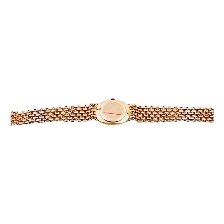 Patek Philippe & Co. Yellow Gold Ellipse Bracelet Watch with Custom Bracelet For Sale 2