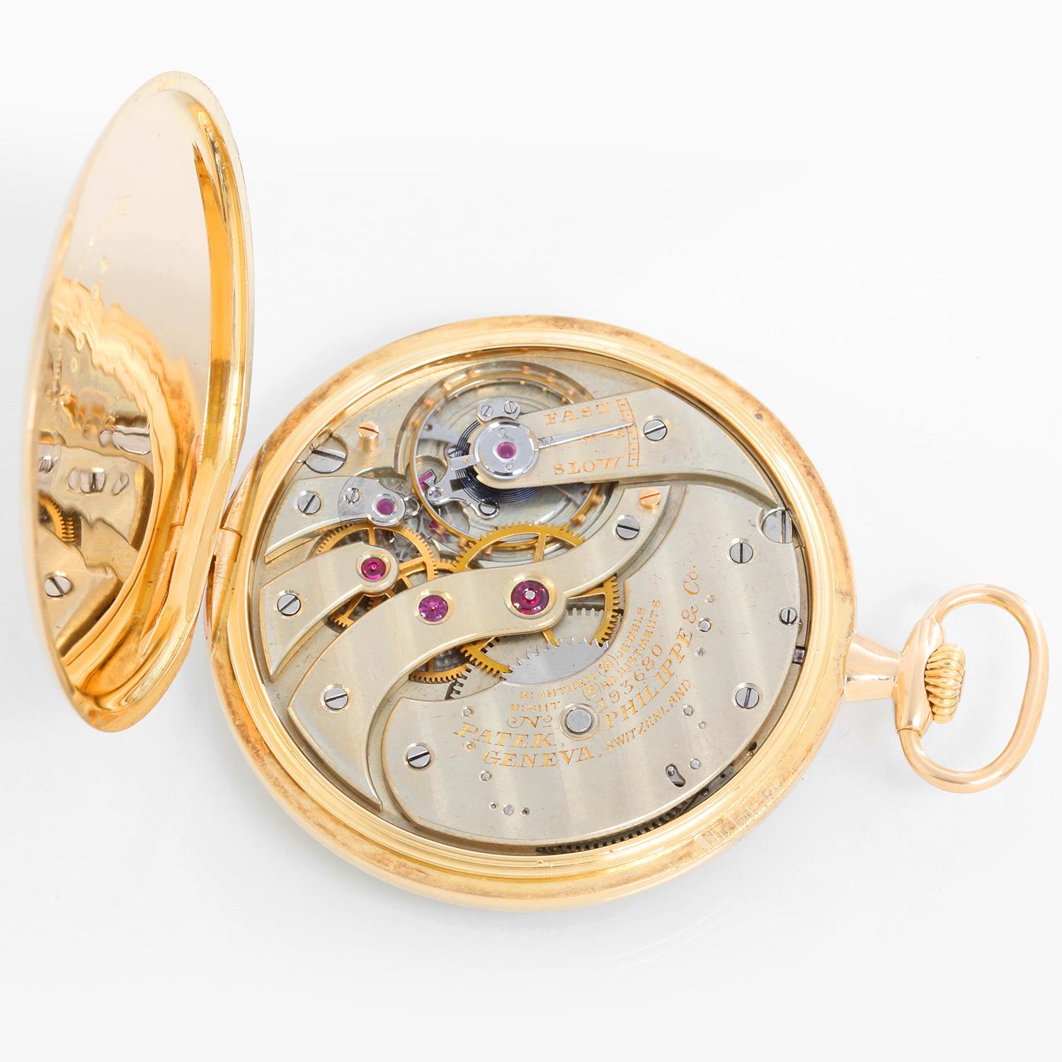 Patek Philippe & Co. Yellow Gold Open Face Pocket Watch, circa 1920 For Sale 1