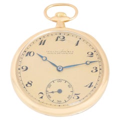 Patek Philippe & Co. Reloj de bolsillo de esfera abierta de oro amarillo, circa 1920