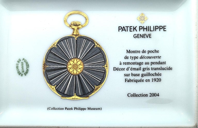Plateau/sous-verre Patek Philippe Limoges - En Céramique Blanche émaillée | Objet De Collection Neuf