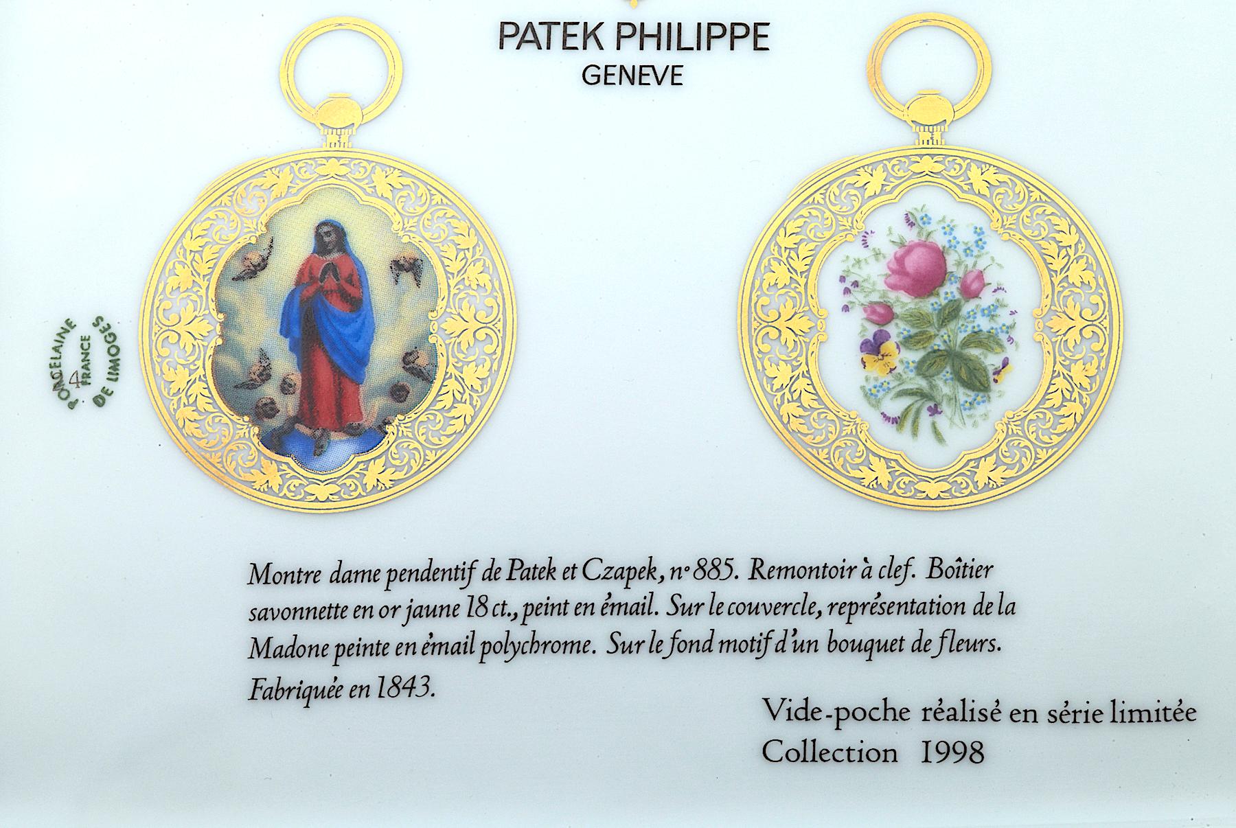 Women's or Men's Patek Philippe Commemorative Limited Edition Limoge Porcelain Trays