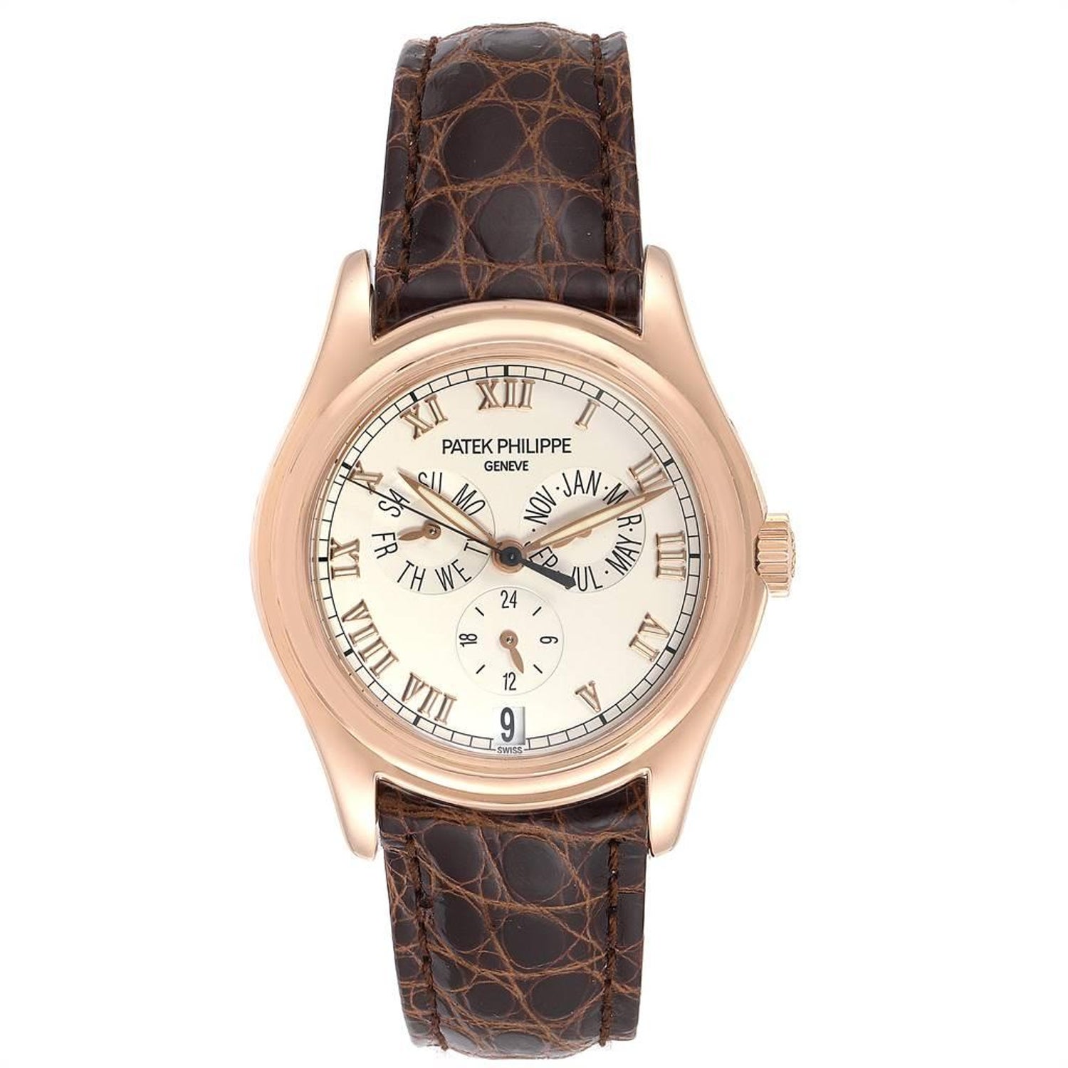 Patek Philippe Complicated Annual Calendar Rose Gold Men S Watch 5035 For Sale At 1stdibs