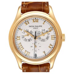 Patek Philippe Complicated Annual Calendar Yellow Gold Mens Watch 5035