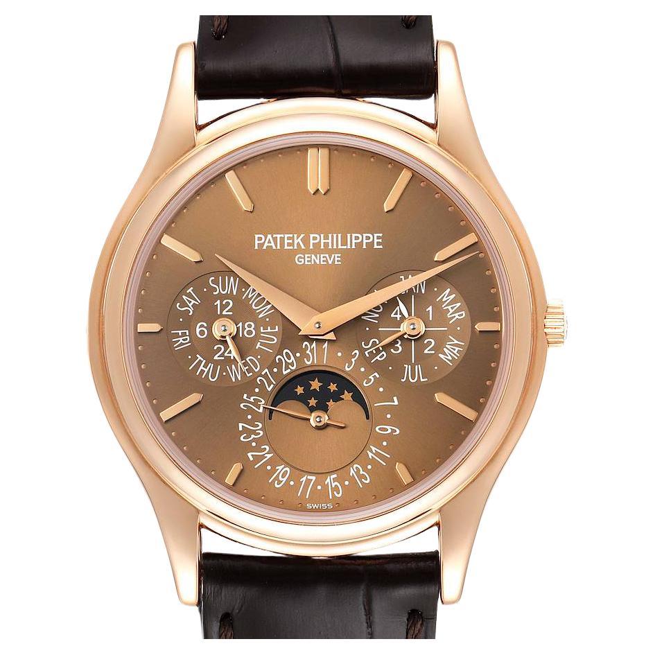 Patek Philippe Complicated Perpetual Calendar Rose Gold Mens Watch 5140 For Sale
