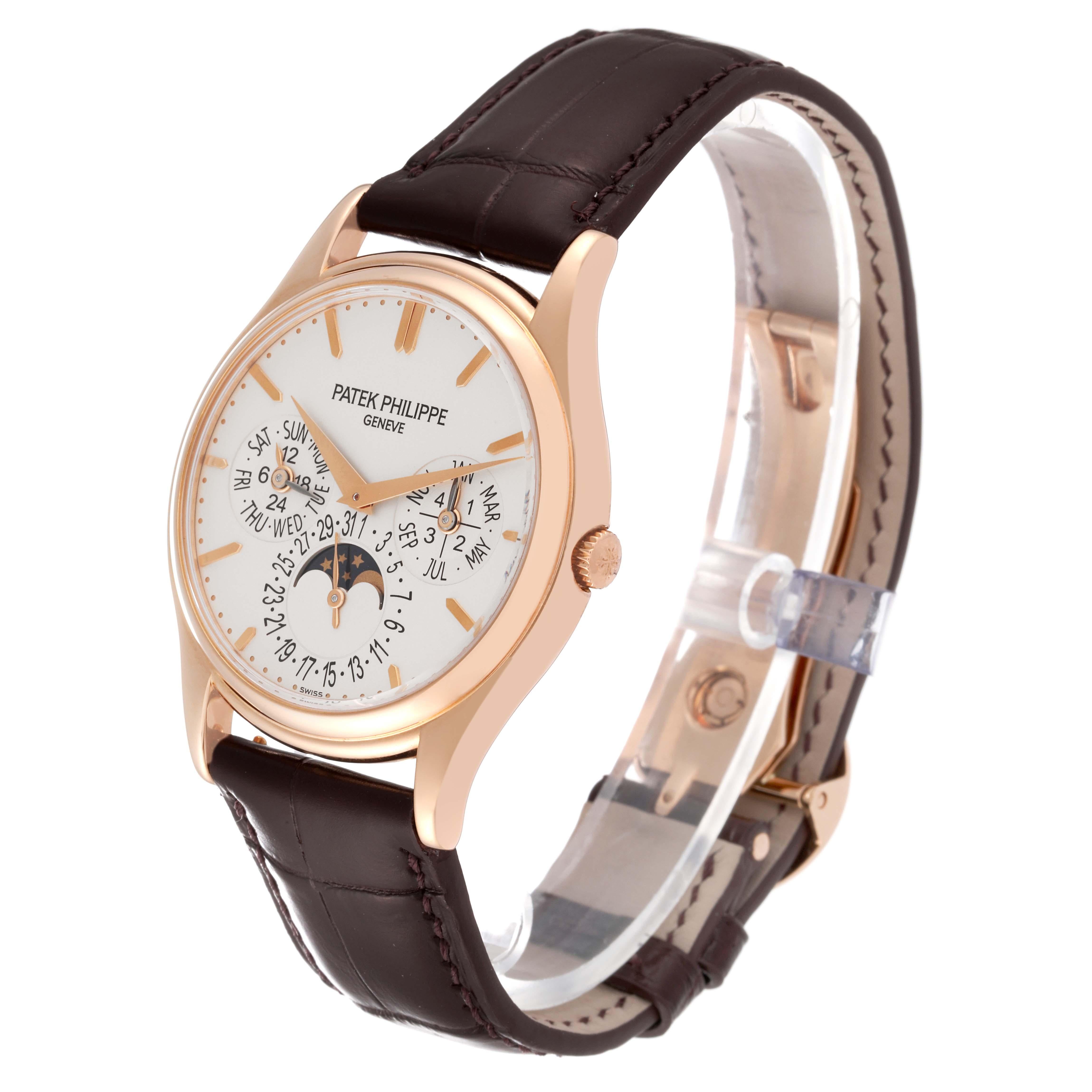 Patek Philippe Complicated Perpetual Calendar Rose Gold Mens Watch 5140R In Excellent Condition For Sale In Atlanta, GA