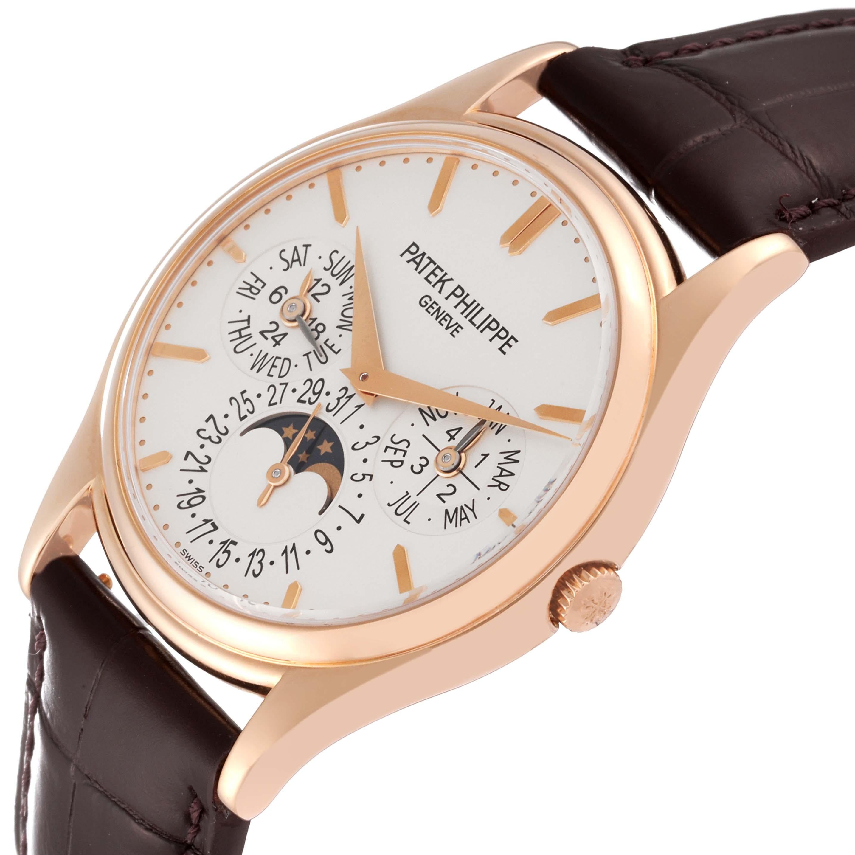 Patek Philippe Complicated Perpetual Calendar Rose Gold Mens Watch 5140R en vente 3