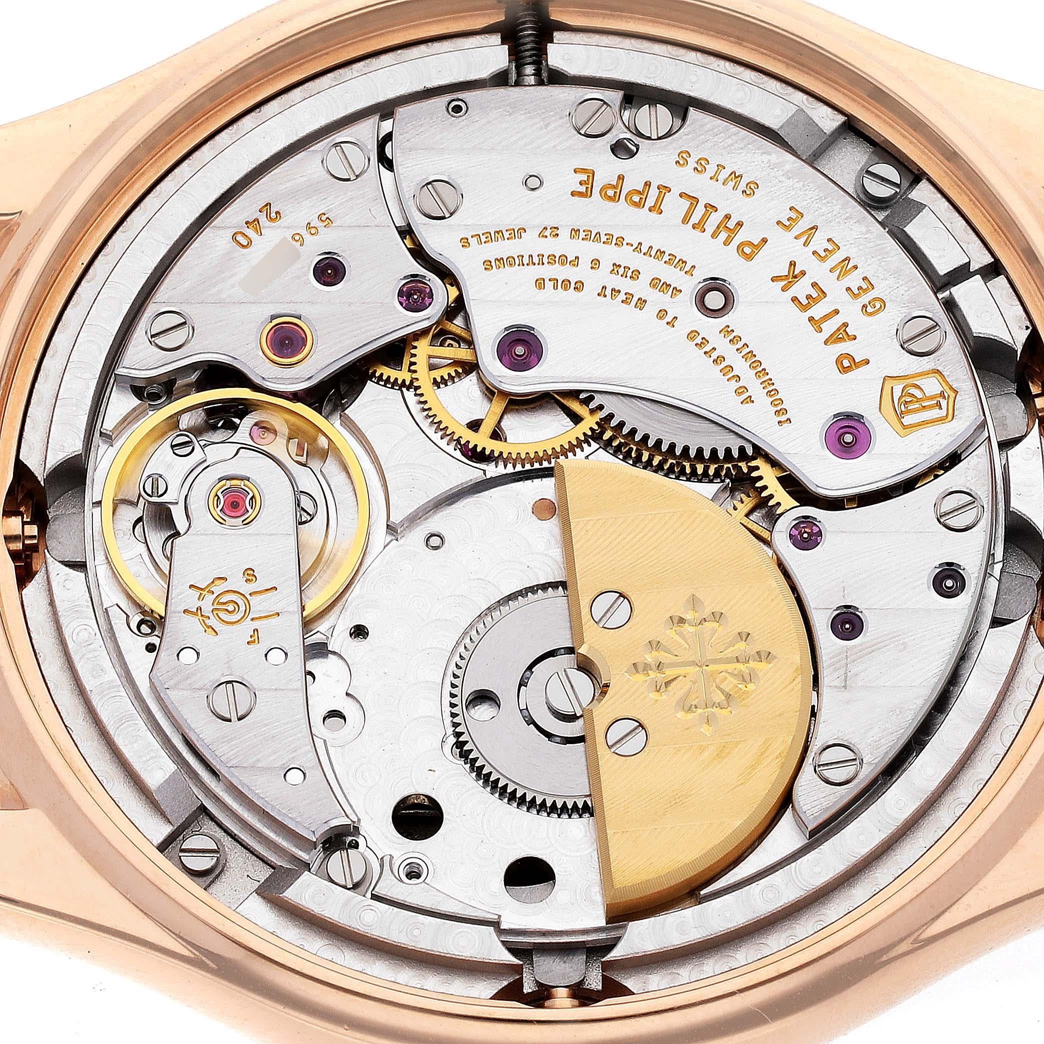 Patek Philippe Complicated Perpetual Calendar Rose Gold Mens Watch 5140R en vente 4