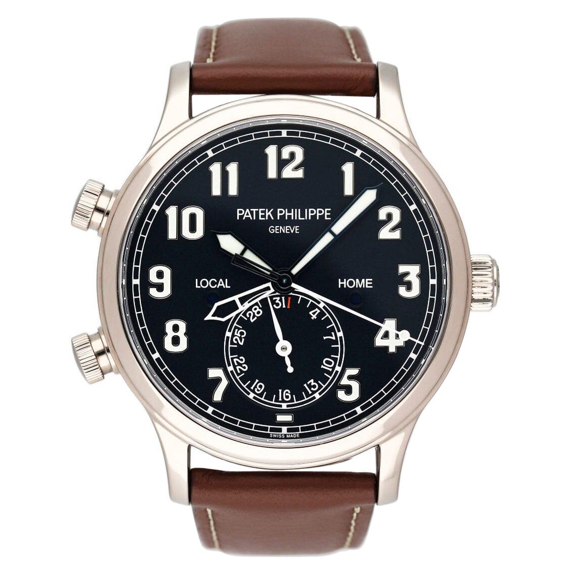 Patek Philippe Complication 5524G Calatrava Pilot Travel Time Watch Box Papers