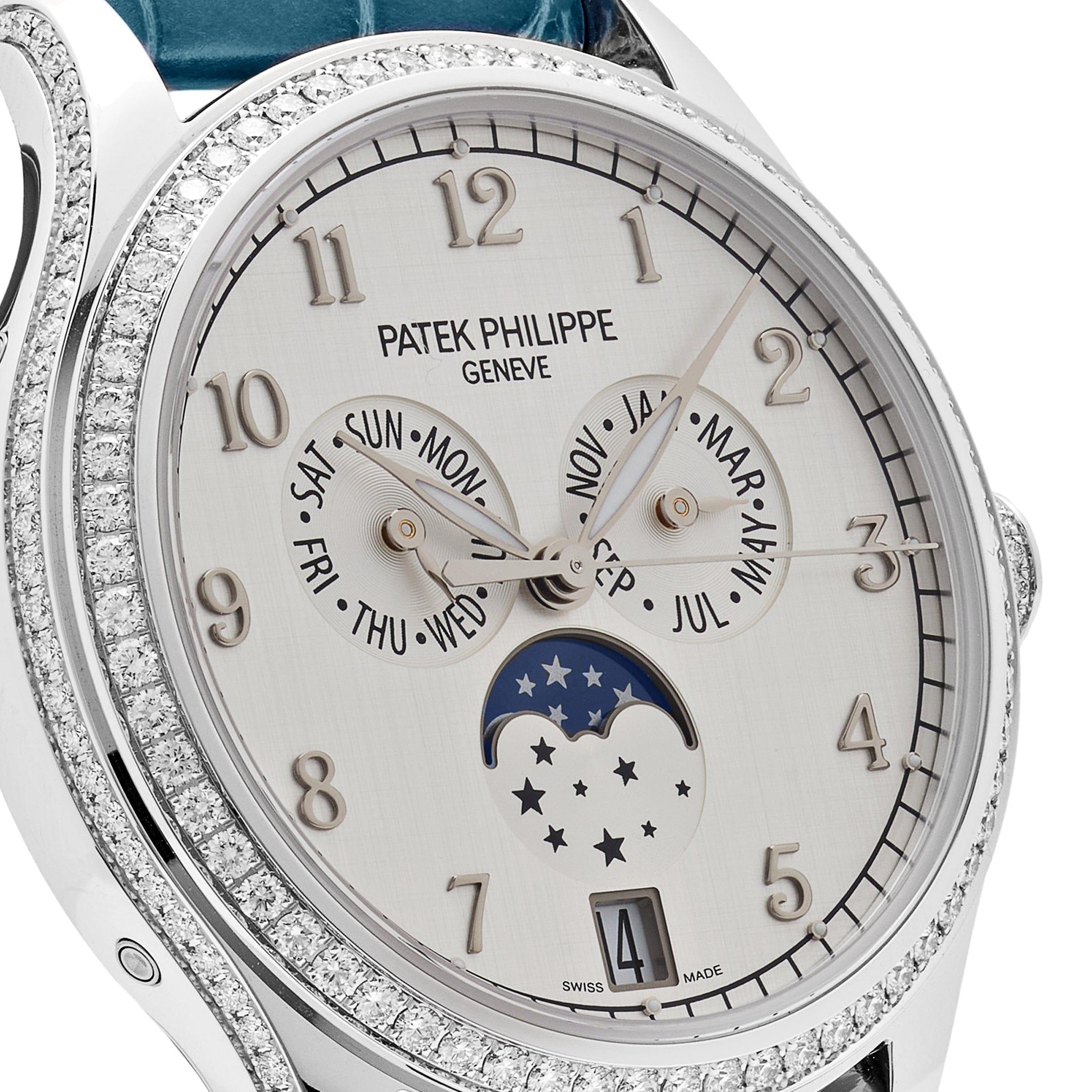 Patek Philippe Complications 4947G-010 Annual Calendar White Gold Silver Dial For Sale 1