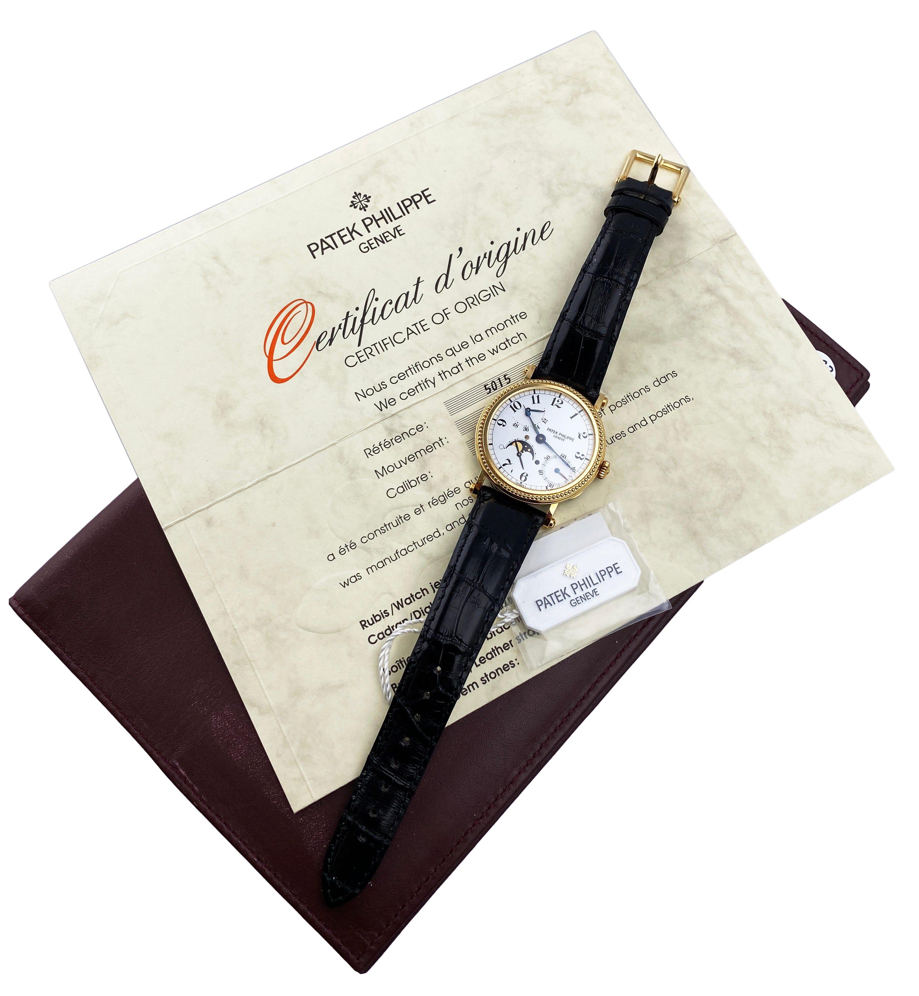 Reloj para caballero Patek Philippe Complications 5015 Moon Phase con papeles en venta 4
