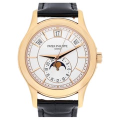 Patek Philippe Complications 5205R Rose Gold Silver Dial Mens Watch Complete