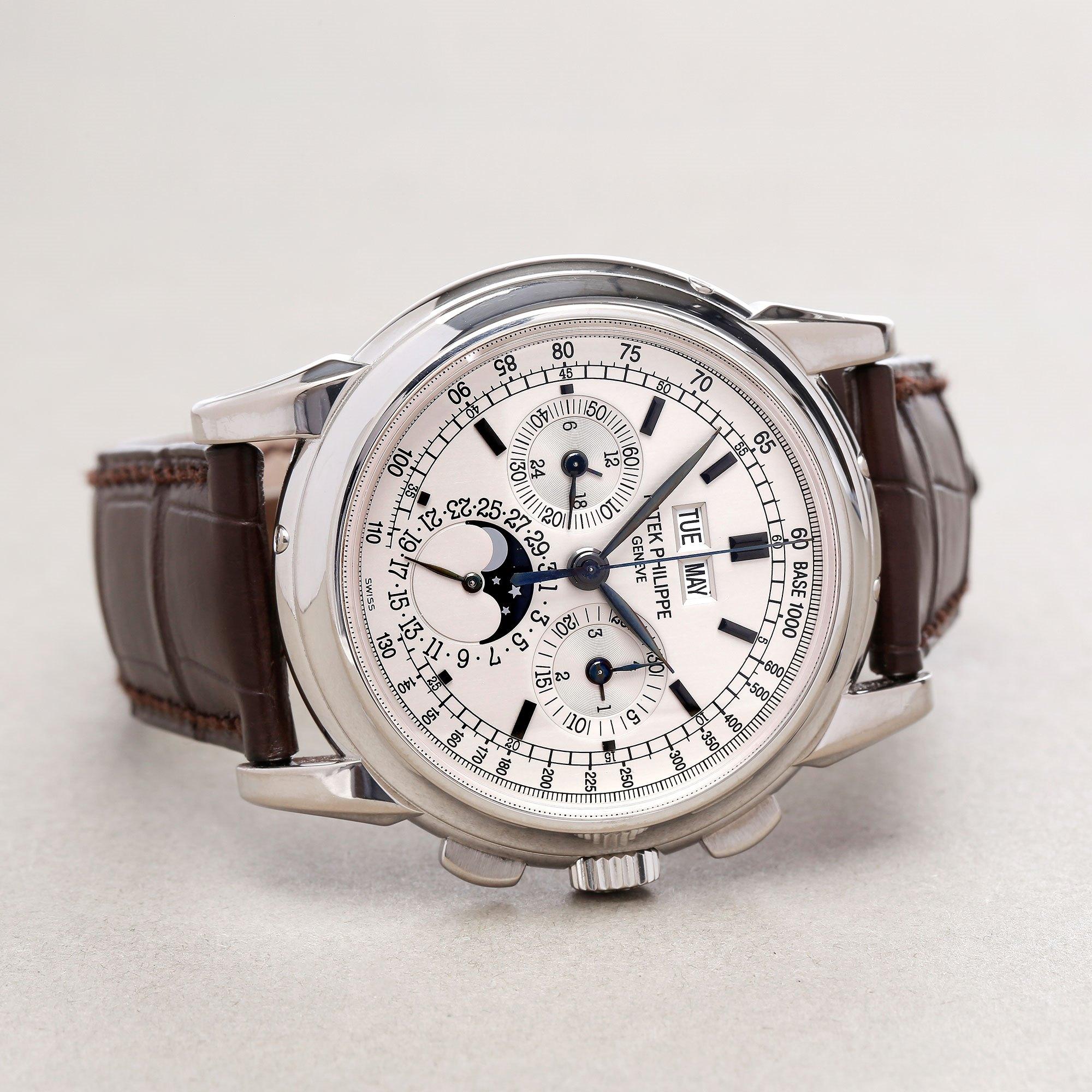  Patek Philippe Complications 5970G-001 Homme Or blanc Calendrier Perpétuel Chrono Pour hommes 