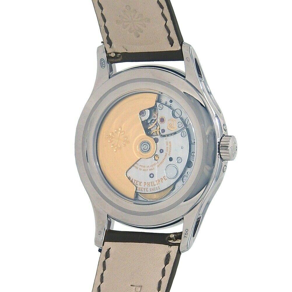 Patek Philippe Complications Annual Calendar 18k WG Automatic Watch 5205G-001 In Excellent Condition For Sale In New York, NY