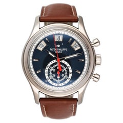 Patek Philippe Complications Annual Calendar 5960G Blue Dial Mens Watch