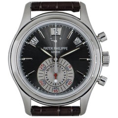 Patek Philippe Complications Annual Calendar Chronograph Platinum Grey Dial