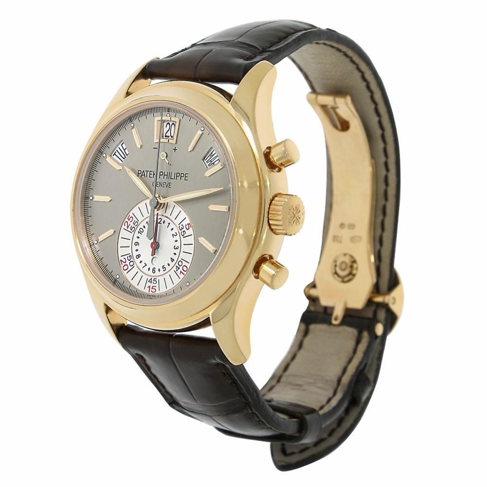 Contemporary Patek Philippe Complications Annual Calendar Chronograph Watch 5960R-001 For Sale