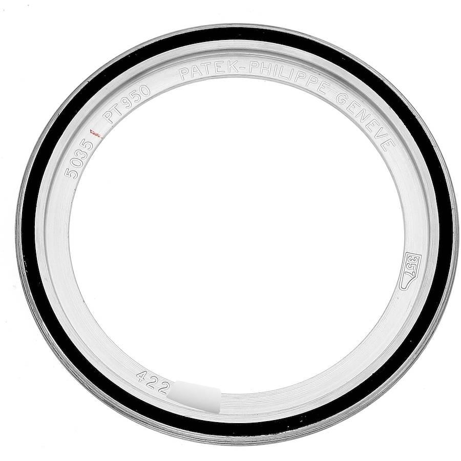 Platin-Herrenuhr 5035P mit Jahreskalender und Komplikationen von Patek Philippe im Angebot 3