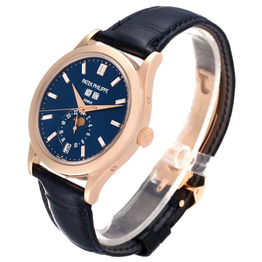 Men's Patek Philippe Complications Annual Calendar Rose Gold Diamond Watch 5396 For Sale