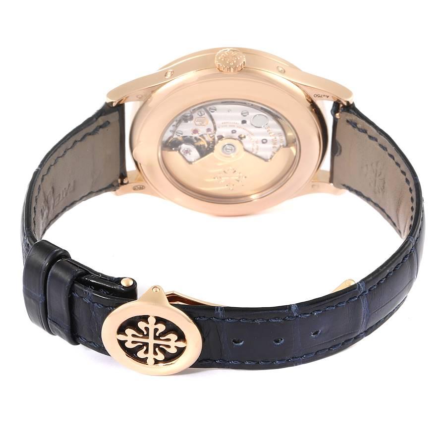 Patek Philippe Complications Annual Calendar Rose Gold Diamond Watch 5396 For Sale 4