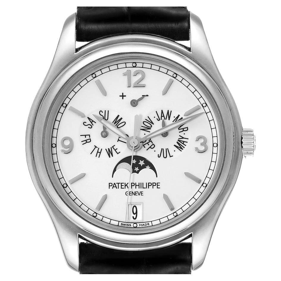 Patek Philippe Complications Annual Calendar White Gold Mens Watch 5146G Papers