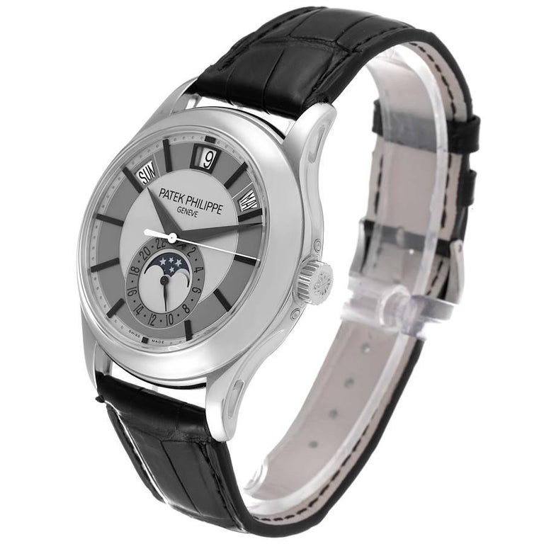 Patek Philippe Complications Annual Calendar White Gold Mens Watch